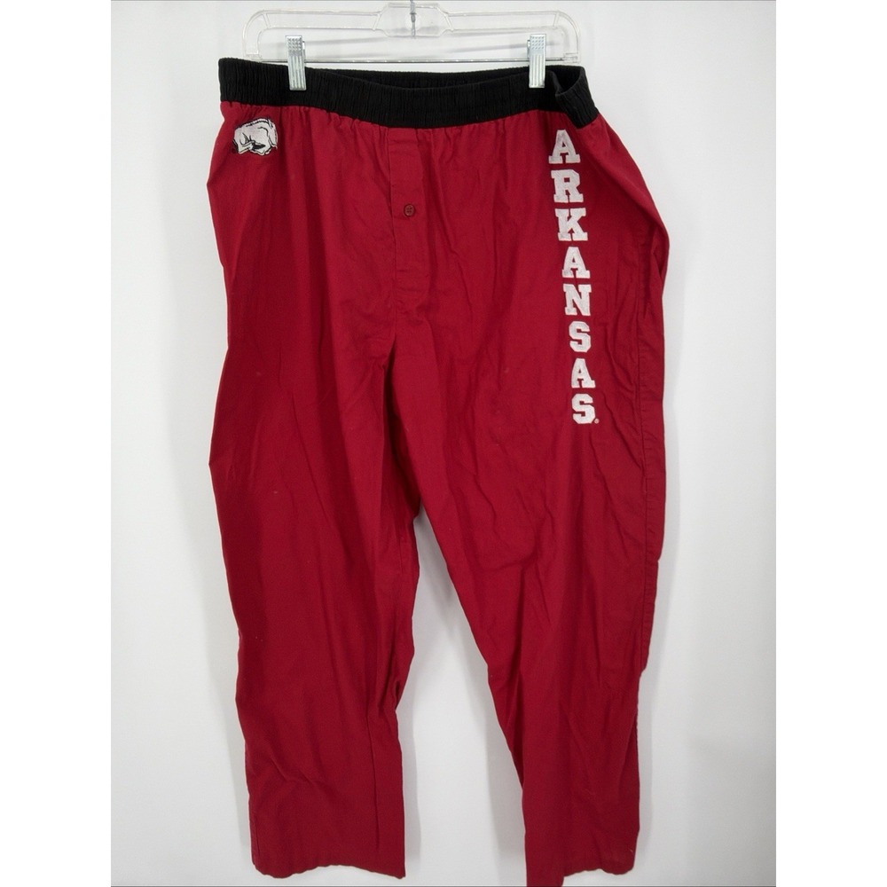 Sideline Arkansas Razorbacks Pajama Pants Large XL Embroidered